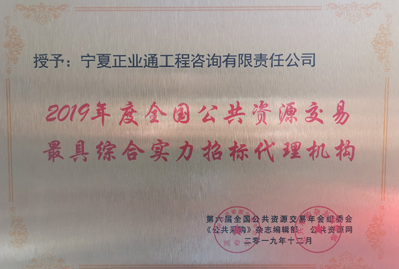 綜合實力招標(biāo)代理機構(gòu)